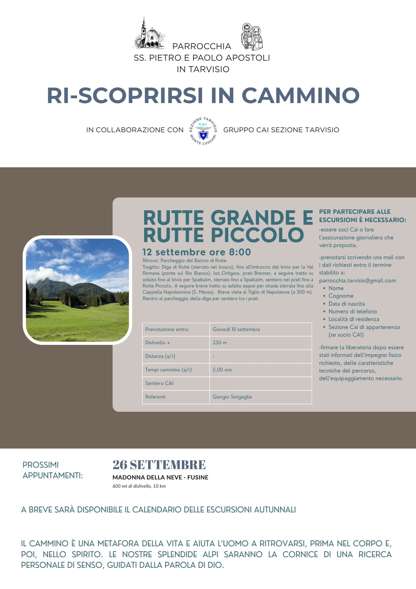 Ri-scoprirsi in cammino a Rutte Grande e Rutte Piccolo